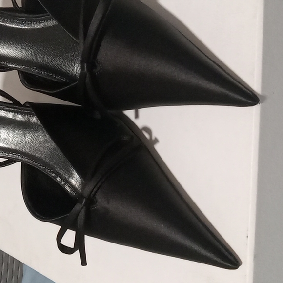 Balenciaga Heels Scarpa S.Cuoio Satin Size 37 C BRAND NEW NEVER WORN - Picture 5 of 7